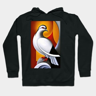 Pigeon Abstract Geometric Colourful Artwork Design Hoodie